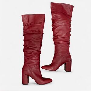 Tabitha Bold Red Over the Knee Boots